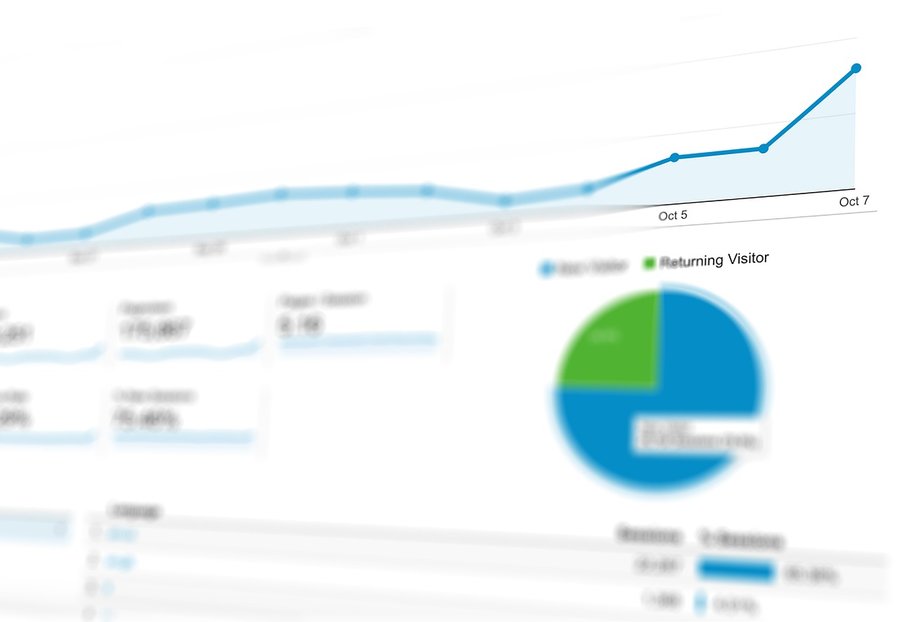 Website traffic analytics screen