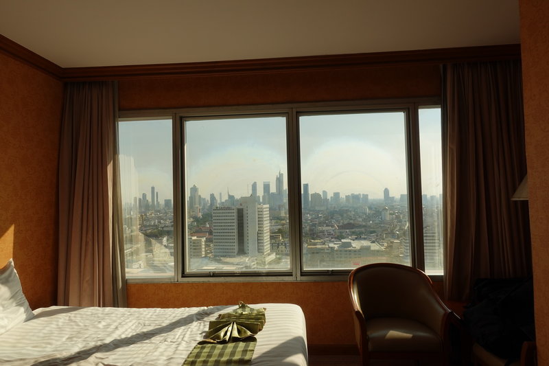 Hotel room view from Bangkok